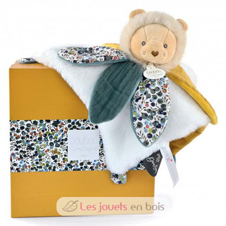 Boh'aime white lion comforter DC4025 Doudou et Compagnie 1