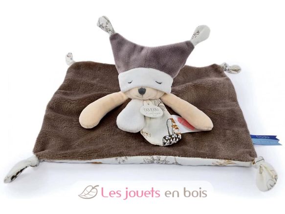 Brown bear comforter with stories DC4058 Doudou et Compagnie 2