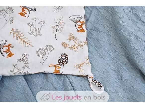 Brown bear comforter with stories DC4058 Doudou et Compagnie 4