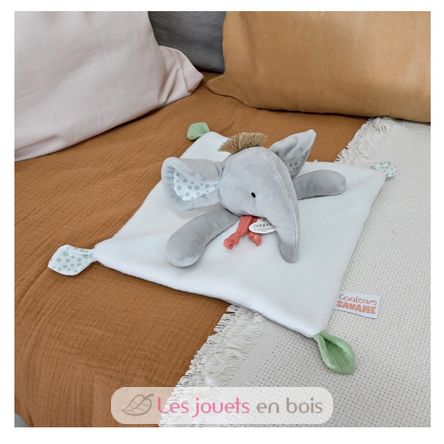 Gray elephant comforter 25 cm DC4078 Doudou et Compagnie 2