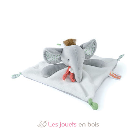 Gray elephant comforter 25 cm DC4078 Doudou et Compagnie 1