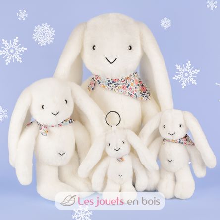 White Fleurette Rabbit Plush 35 cm DC4301 Doudou et Compagnie 8