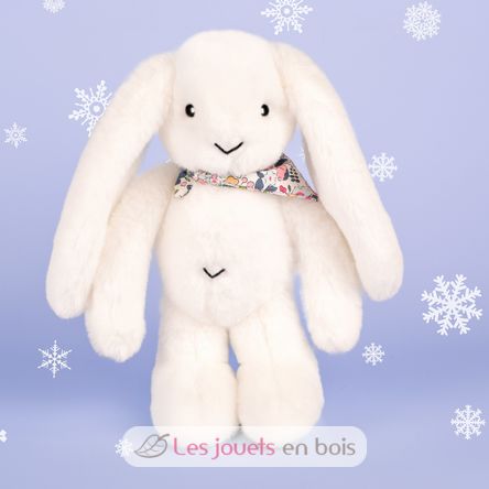 White Fleurette Rabbit Plush 35 cm DC4301 Doudou et Compagnie 7