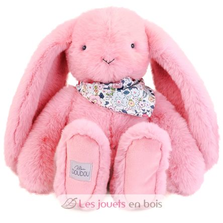 Pink Fleurette Rabbit Plush 35 cm DC4302 Doudou et Compagnie 1