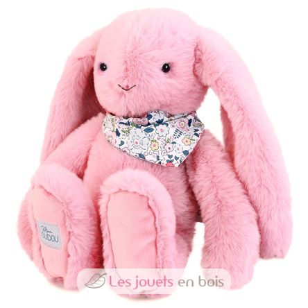 Pink Fleurette Rabbit Plush 35 cm DC4302 Doudou et Compagnie 2