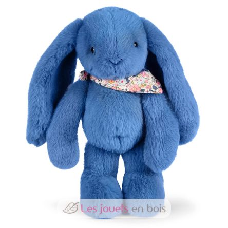 Blue Fleurette Rabbit Plush 35 cm DC4304 Doudou et Compagnie 4