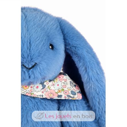 Blue Fleurette Rabbit Plush 35 cm DC4304 Doudou et Compagnie 6