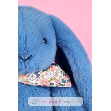 Blue Fleurette Rabbit Plush 35 cm DC4304 Doudou et Compagnie 9