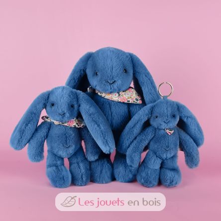 Blue Fleurette Rabbit Plush 35 cm DC4304 Doudou et Compagnie 10