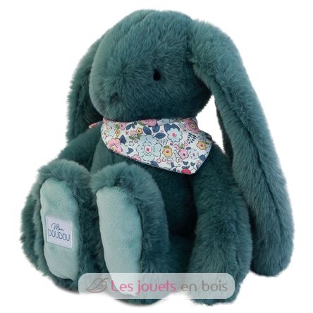 Green Fleurette Rabbit Plush 35 cm DC4305 Doudou et Compagnie 2