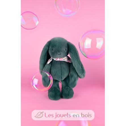 Green Fleurette Rabbit Plush 35 cm DC4305 Doudou et Compagnie 6