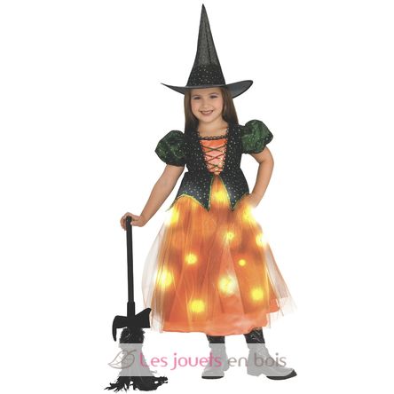 Witch with LED lights costume 3-4 years RU-R159952OHT34 Rubies 1