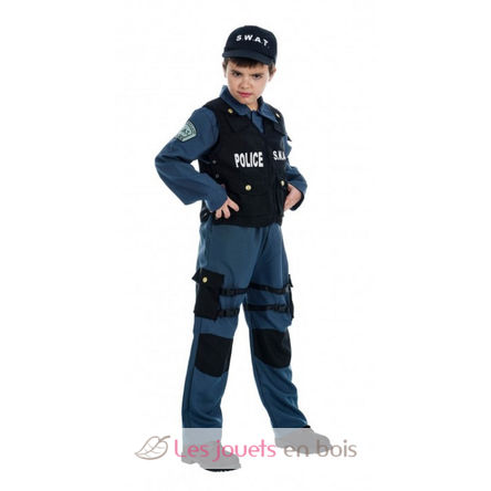 Swat agent costume for kids 128cm CHAKS-C4086128 Chaks 1