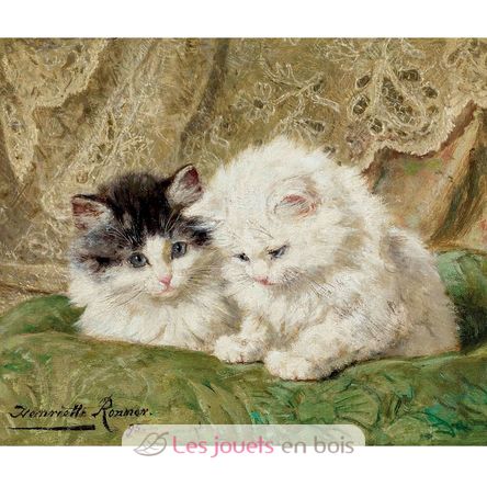 Two kittens by Ronner-Knip A1368-80 Puzzle Michele Wilson 4