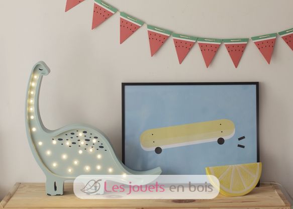 Little Lights Diplodocus Lamp Prehistoric Blue LL014-440 Little Lights 4