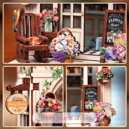 Mini Book Nook Flower Boutique CT103 Cartartem 5