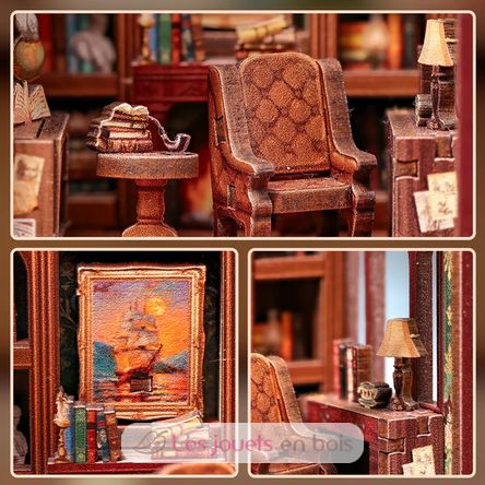 Mini Book Nook Gentleman’s Lounge CT101 Cartartem 4