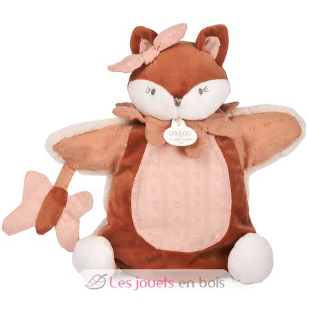 Mina the Fox hand puppet plush toy DC4690 Doudou et Compagnie 1
