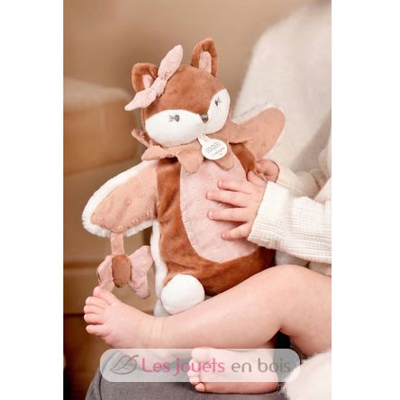Mina the Fox hand puppet plush toy DC4690 Doudou et Compagnie 4
