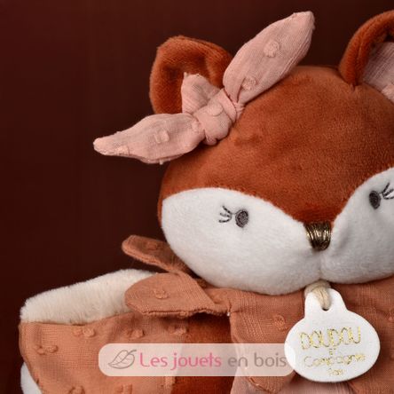Mina the Fox hand puppet plush toy DC4690 Doudou et Compagnie 2