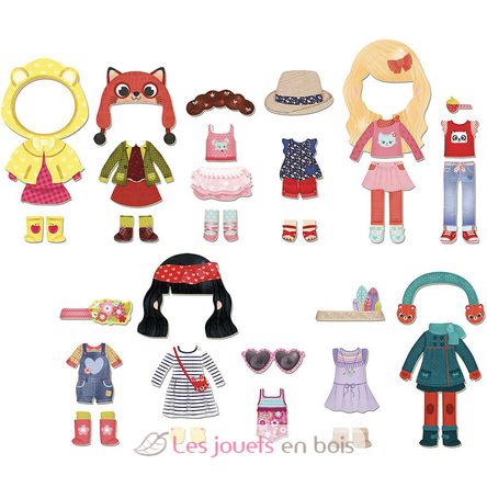 Wooden Magnetic Doll V2800 Vilac 6