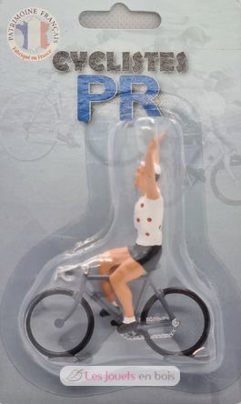 Cyclist figurine D Winner polka dot jersey FR-DV3 Fonderie Roger 1