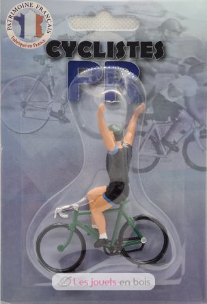 Cyclist figurine D Winner black jersey FR-DV4 Fonderie Roger 1