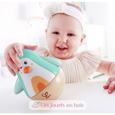 Turquoise penguin musical wobbler HA-E8573 Hape Toys 2