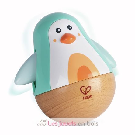 Turquoise penguin musical wobbler HA-E8573 Hape Toys 1