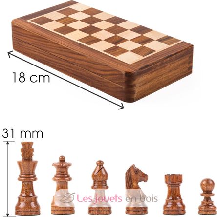 Folding chessboard 18 cm King 31 mm WJ-ECBM07S Wilson Jeux 2