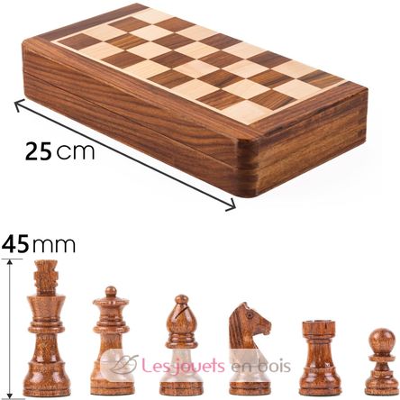 Folding chessboard 25 cm King 45 mm WJ-ECBM10S Wilson Jeux 2