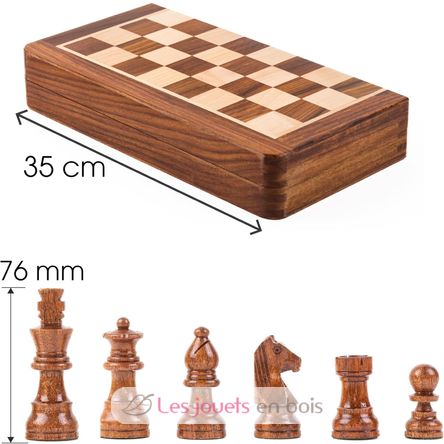 Folding chessboard 35 cm King 76 mm WJ-ECBM14S Wilson Jeux 2