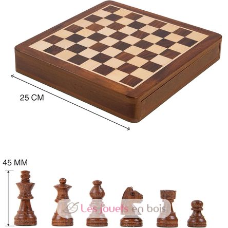 Chessboard with drawer 25 cm King 45 mm WJ-ESBM10S Wilson Jeux 2