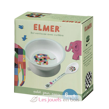 Elmer suction bowl with spoon PJ-EL702P Petit Jour 2