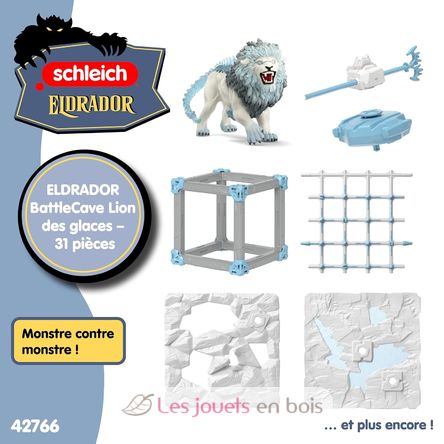 BattleCave Ice Lion Figure SC-42766 Schleich 6