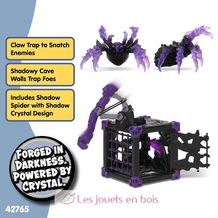 BattleCave Dark Spider Figurine SC-42765 Schleich 3