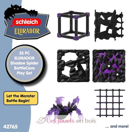 BattleCave Dark Spider Figurine SC-42765 Schleich 6