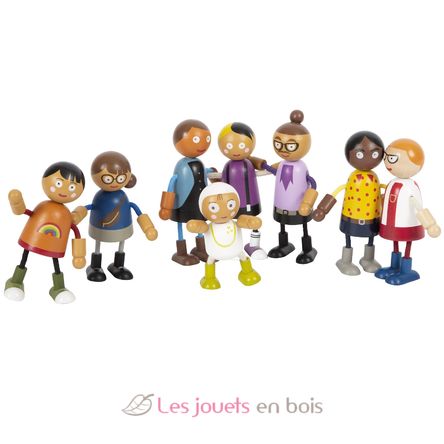 Bending dolls family with baby LE12426 Small Foot company 2