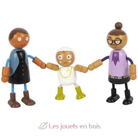 Bending dolls family with baby LE12426 Small Foot company 9