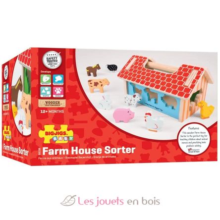 Farmhouse sorter BJ-BB108 Bigjigs Toys 7