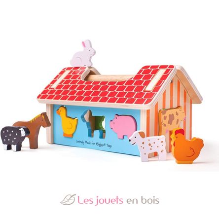 Farmhouse sorter BJ-BB108 Bigjigs Toys 1