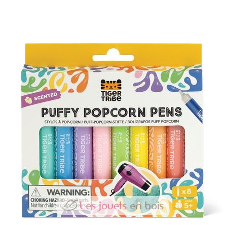 Scented Puffy Popcorn Pens TT-7-0170 Tiger Tribe 1