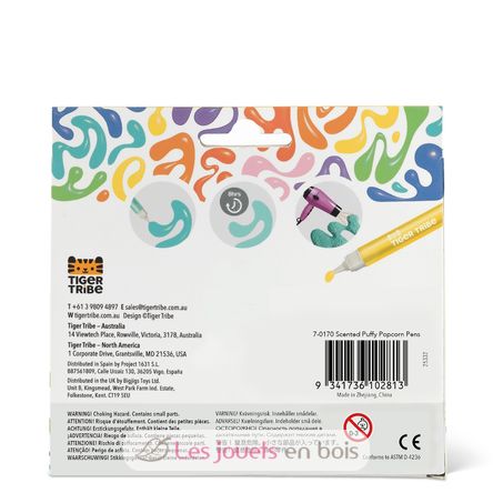 Scented Puffy Popcorn Pens TT-7-0170 Tiger Tribe 6