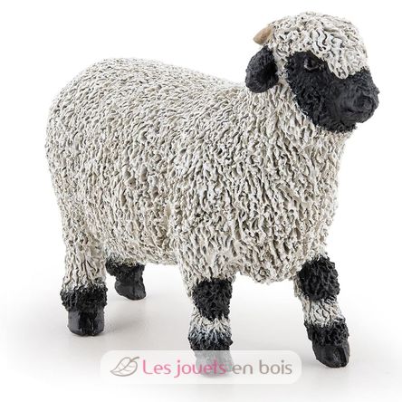 Black Nose Sheep Figurine from Valais PA-51194 Papo 1
