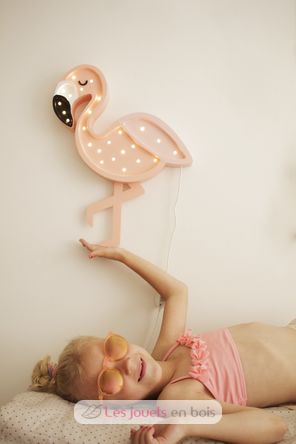 Little Lights Flamingo Lamp Pastel Shrimp LL048-335 Little Lights 2