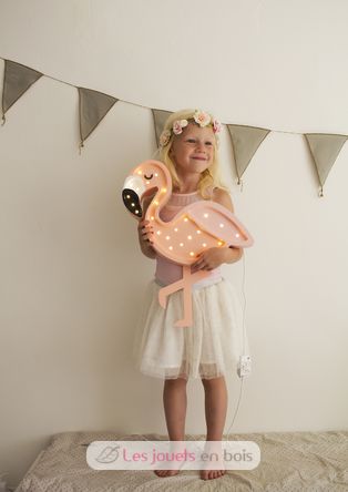 Little Lights Flamingo Lamp Pastel Shrimp LL048-335 Little Lights 6