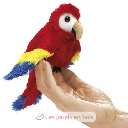 Finger puppet Scarlet Macaw FO-2723 Folkmanis 1