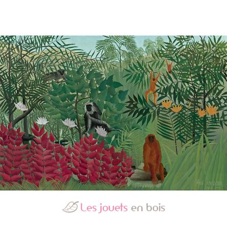 Rainforest with monkeys by Rousseau K1387-50 Puzzle Michele Wilson 2