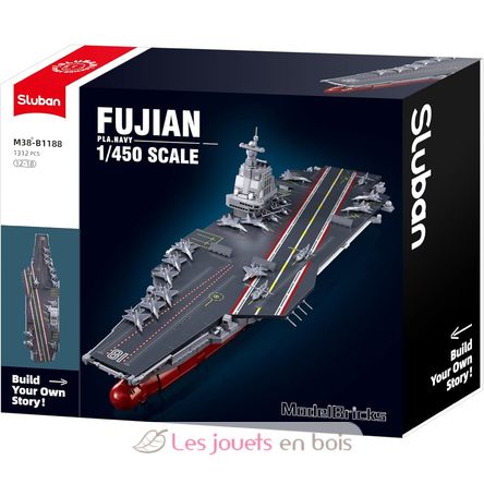 Model Bricks - Fujian aircraft carrier SL-M38-B1188 Sluban 1