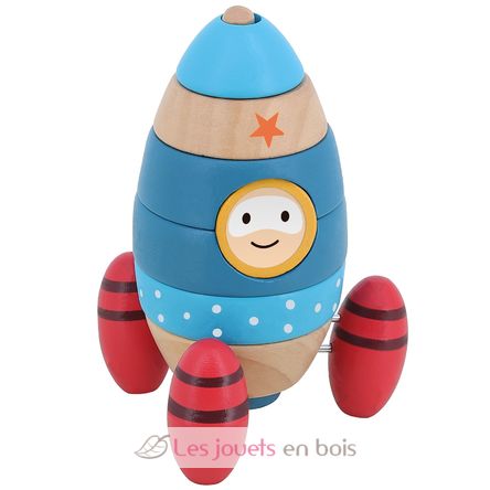 Surprise rocket stacking toy V2437 Vilac 1
